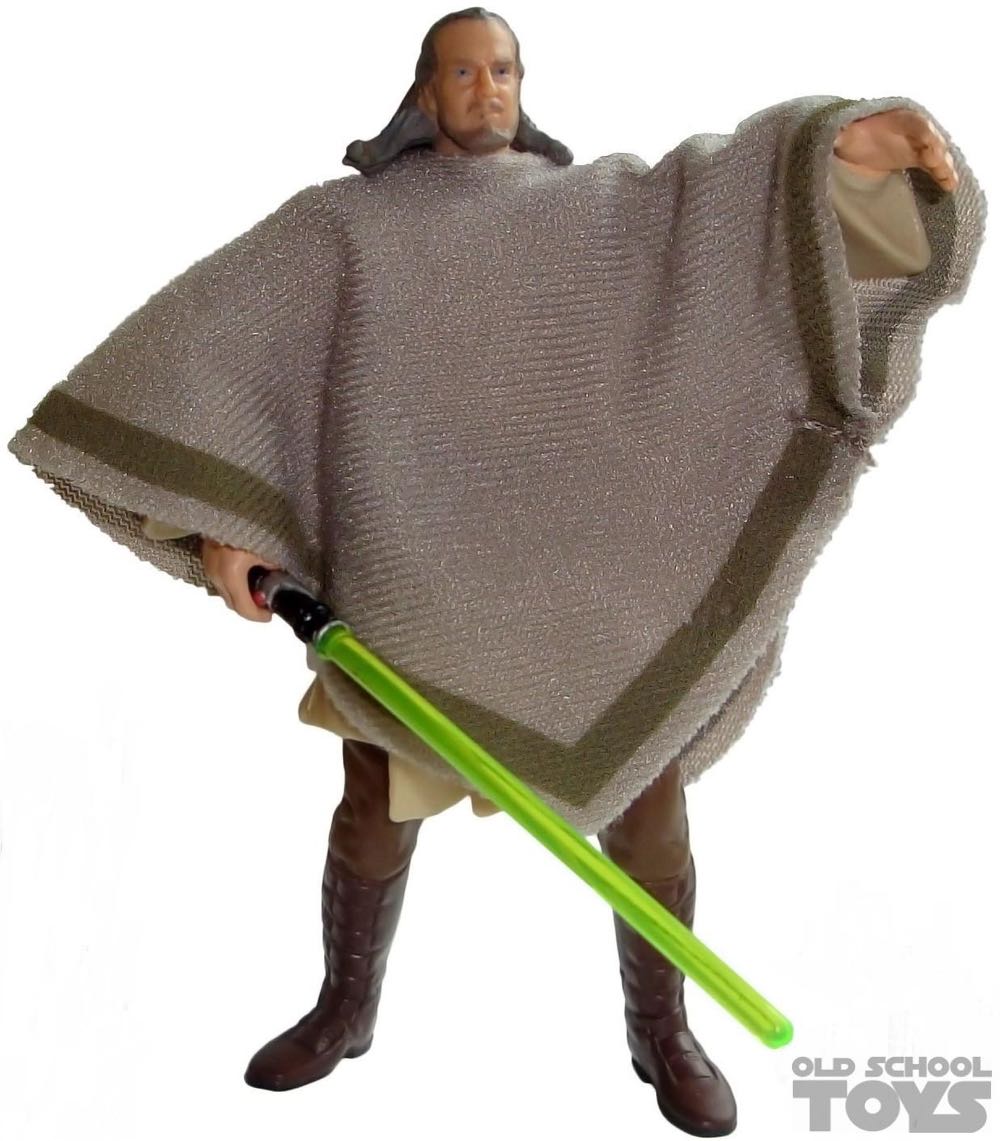 Qui-Gon Jinn (Mos Espa Disguise) - Hasbro (Star Wars - Power Of The Jedi) action figure collectible [Barcode 076930842539] - Main Image 3