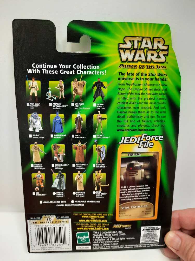 R2-D2 (Naboo Escape) - Hasbro (Star Wars Power Of The Jedi) action figure collectible [Barcode 076930842591] - Main Image 2