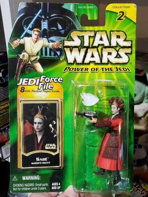Power of the Jedi : Sabe (Queen’s Decoy) - Hasbro (Star Wars - Power Of The Jedi) action figure collectible [Barcode 076930841372] - Main Image 3