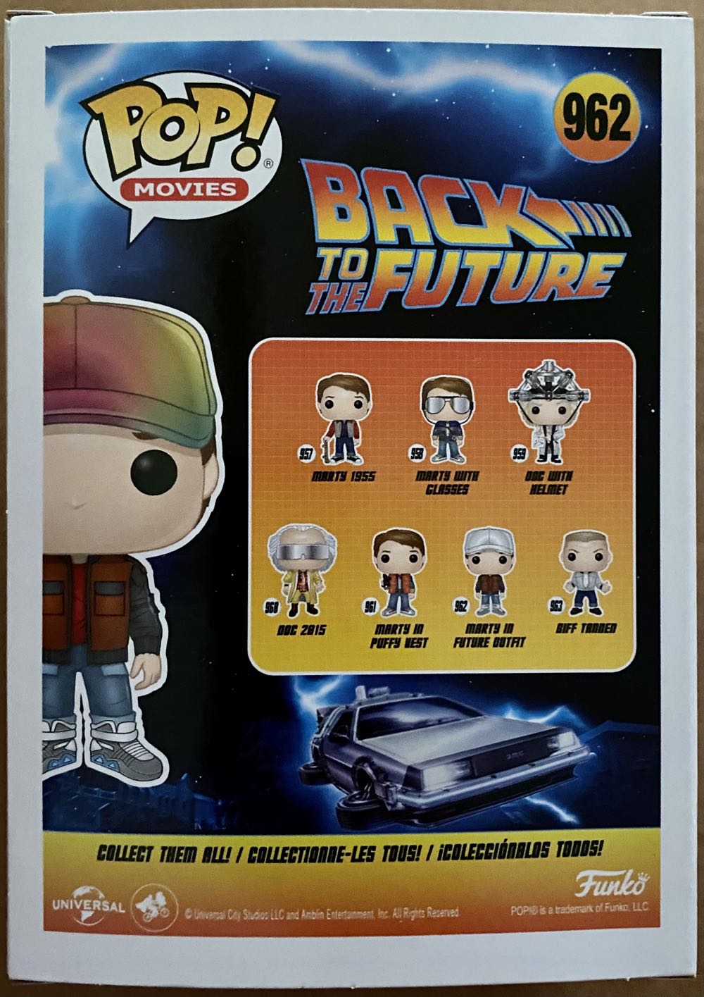 Pop! Movies (BTTF): #962 Marty In Future Outfit (Rainbow) - Funko (Back To The Future) action figure collectible [Barcode 889698487092] - Main Image 3