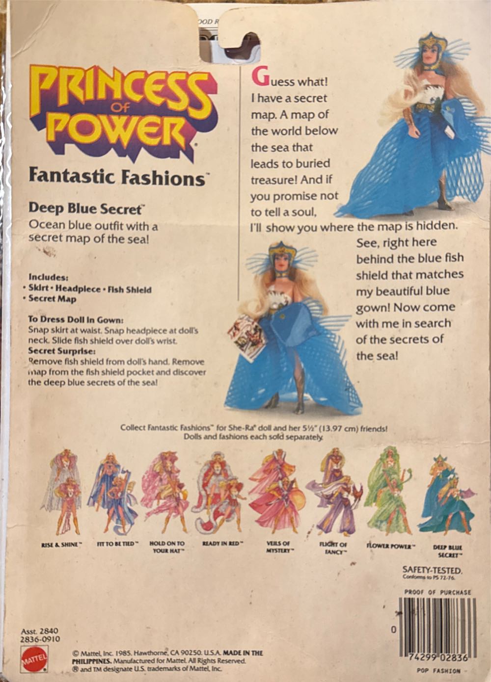 Deep Blue Secret (Fantastic Fashions) - Mattel (Princess Of Power) action figure collectible [Barcode 074299028366] - Main Image 2