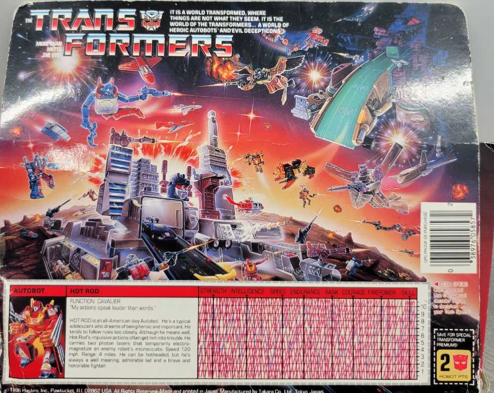 Transformers G1 Hot Rod - Hasbro (The Transformers) action figure collectible [Barcode 038976058572] - Main Image 2