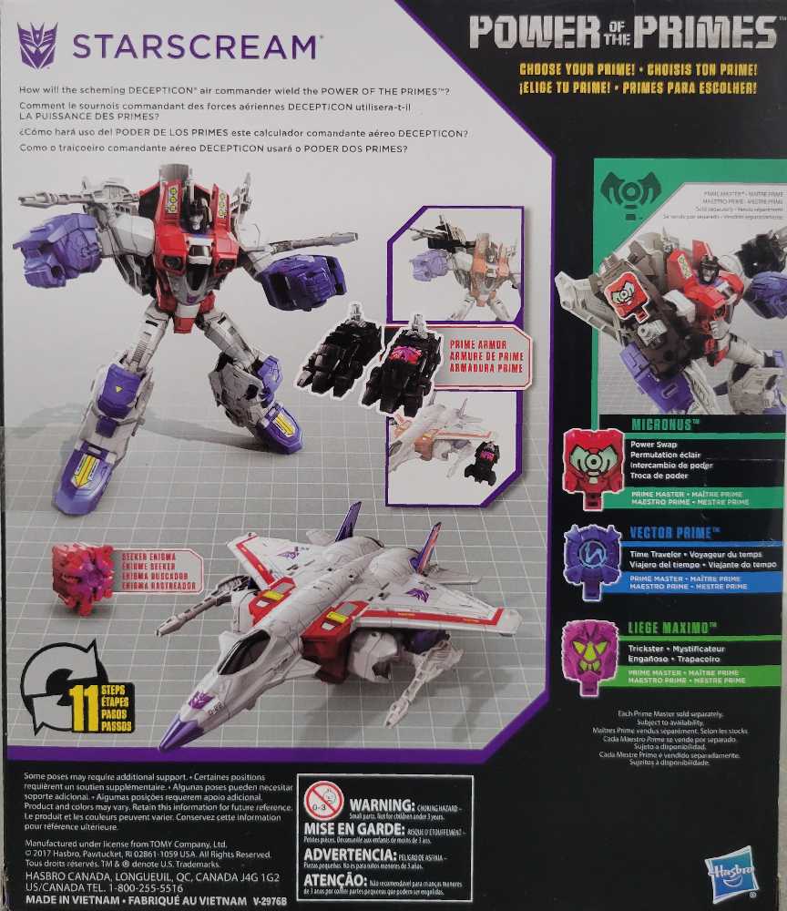 Power Of The Primes Voyager Class Starscream - Hasbro (Power Of The Primes) action figure collectible - Main Image 3