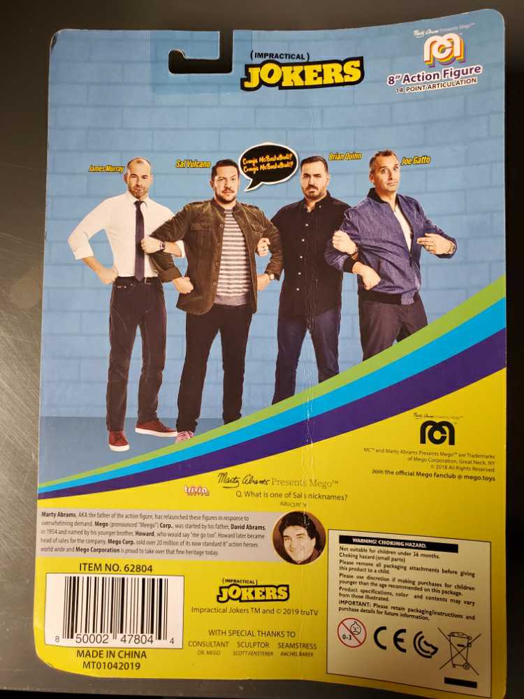 Sal Vulcano - MEGO Corp. (Impractical Jokers) action figure collectible [Barcode 850002478044] - Main Image 2