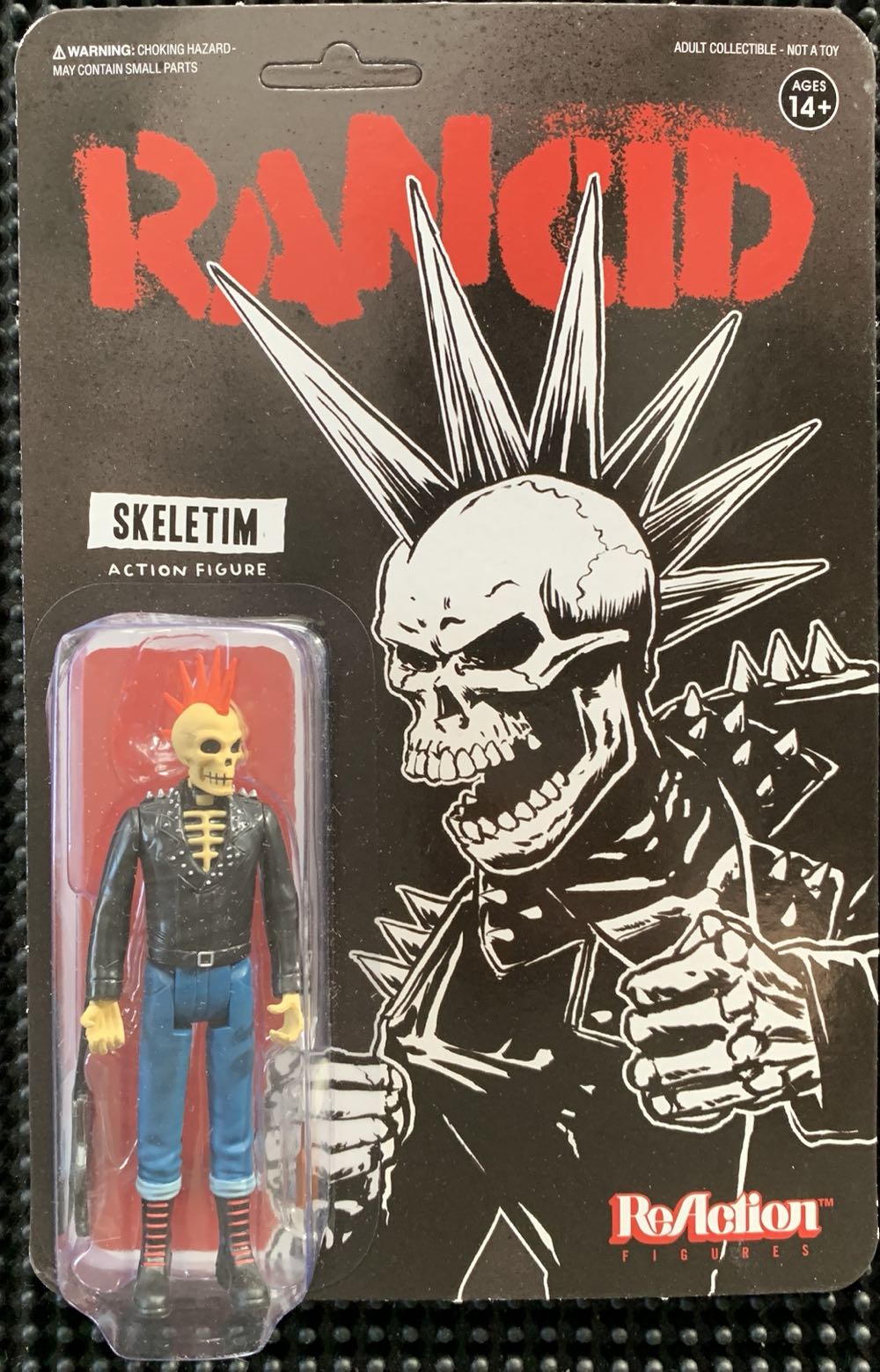 Super 7 Reaction Figures - Skeletim (Mohawk) - Super 7 (Super7 Rock) action figure collectible [Barcode 840049805316] - Main Image 3