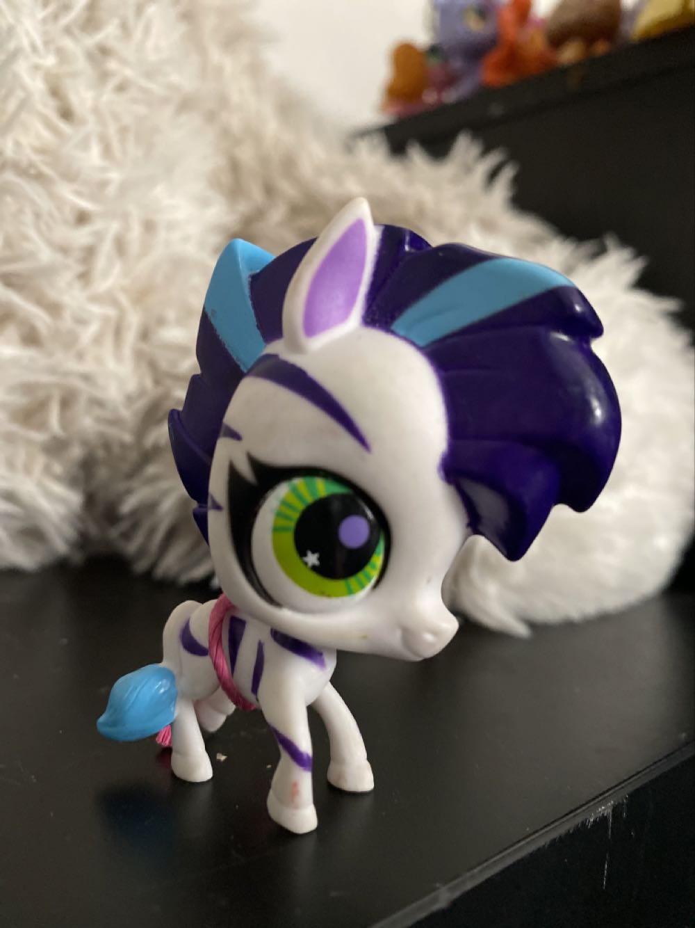 Zebra Blue Purple   action figure collectible - Main Image 1