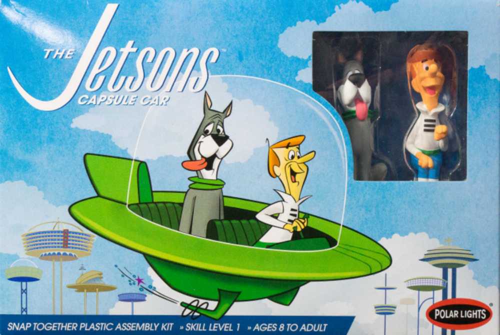 Model Kit - The Jetsons Capsule Car - Polar Lights - Polar Lights (Hanna Barbera) action figure collectible [Barcode 849398002117] - Main Image 2