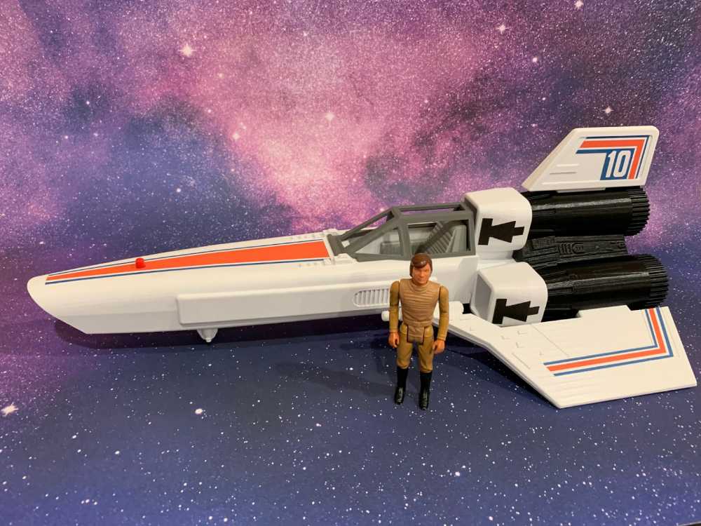 Battlestar Galactica - Colonial Viper 3D print - Geek Candy Labs (Battlestar Galactica) action figure collectible - Main Image 3