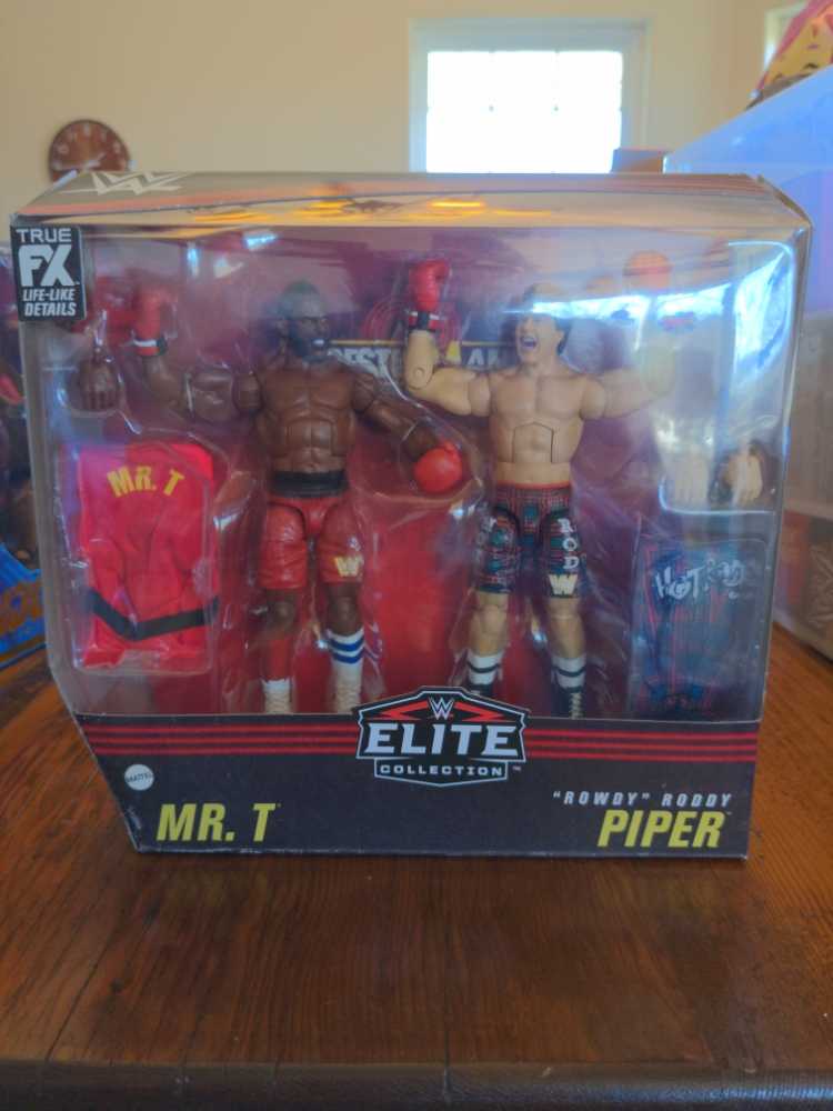 Mr. T And Rowdy Roddy Pipper Elite Collection - Mattel Wwe (WWE Elite Ringside Exclusive Series) action figure collectible [Barcode 887961922653] - Main Image 1