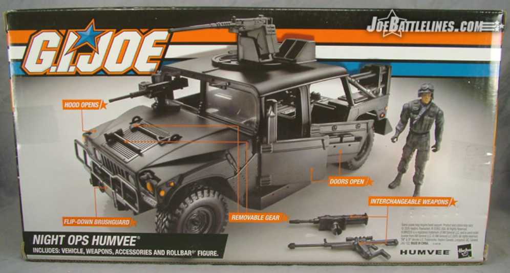 Night Ops Humvee - Hasbro action figure collectible [Barcode 653569054238] - Main Image 2
