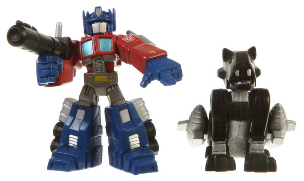 Optimus Prime & Ravage - Hasbro (Transformers: Robot Heroes) action figure collectible [Barcode 653569230236] - Main Image 2