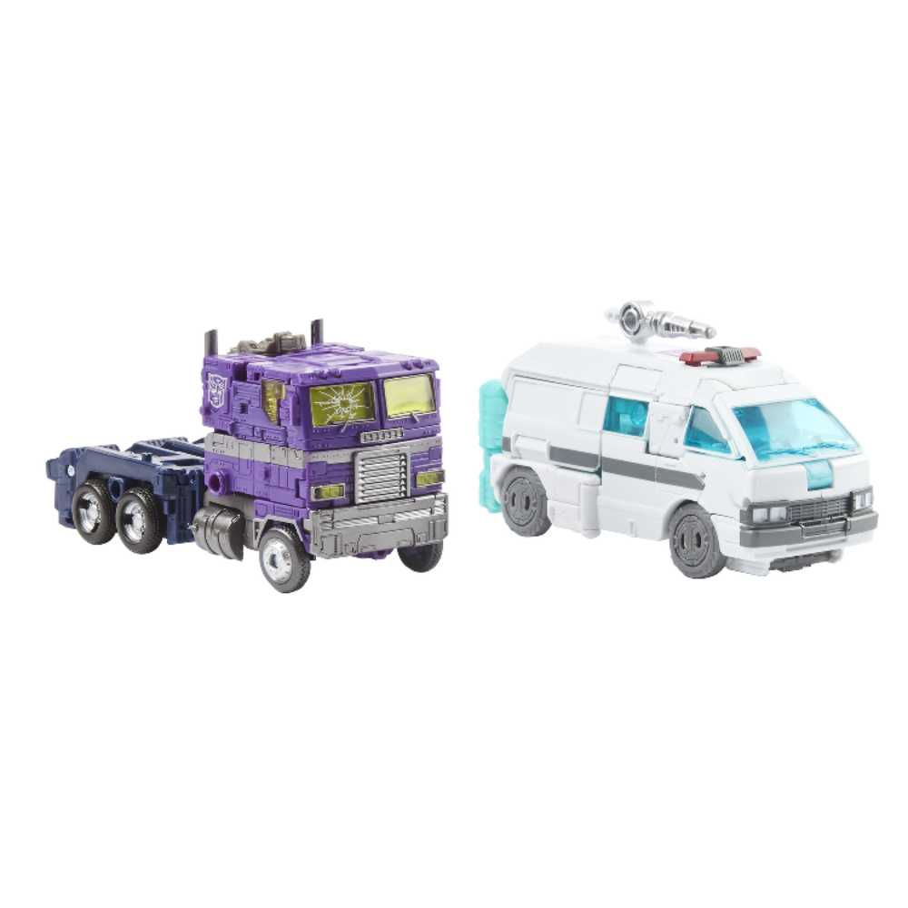 Transformers WFC Generations Selects Shattered Glass Optimus Prime & Ratchet - Hasbro (War for Cybertron Generations Selects) action figure collectible [Barcode 5010993800612] - Main Image 2