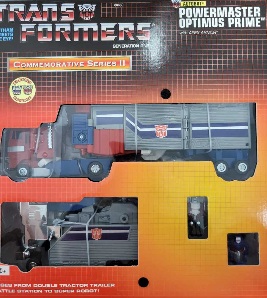 Optimus Prime (Powermaster w/ Apex Armor) - Hasbro (Commemorative Series) action figure collectible [Barcode 076930806609] - Main Image 2