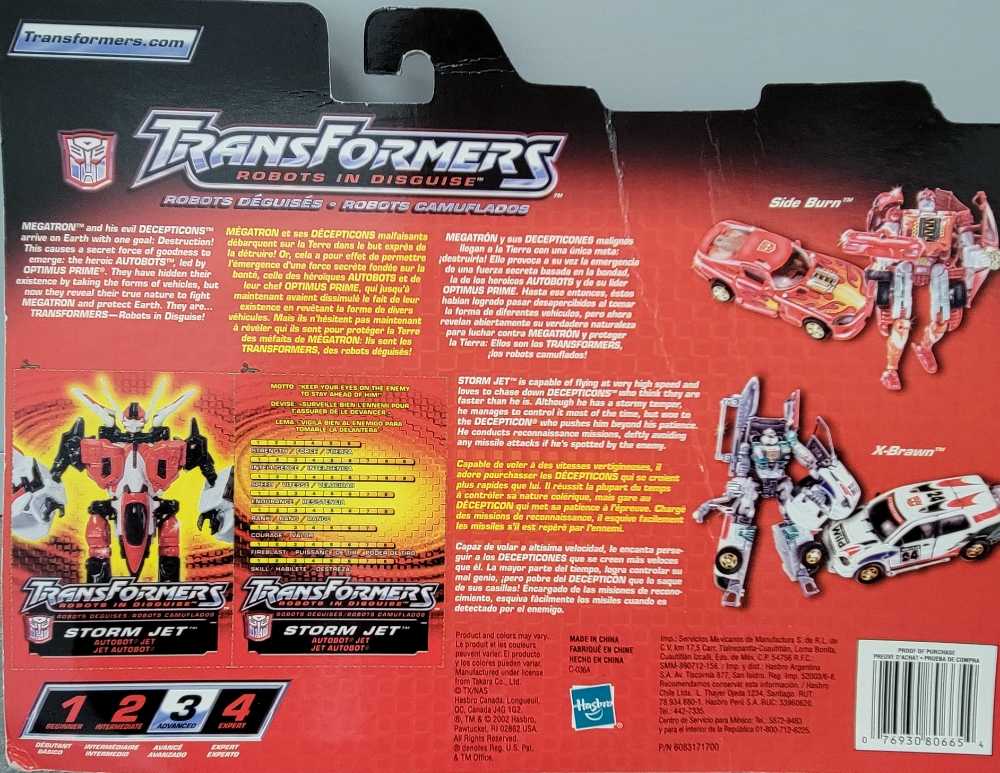 Storm Jet (Carded) - Hasbro (Robots In Disguise RID) action figure collectible [Barcode 076930806654] - Main Image 3