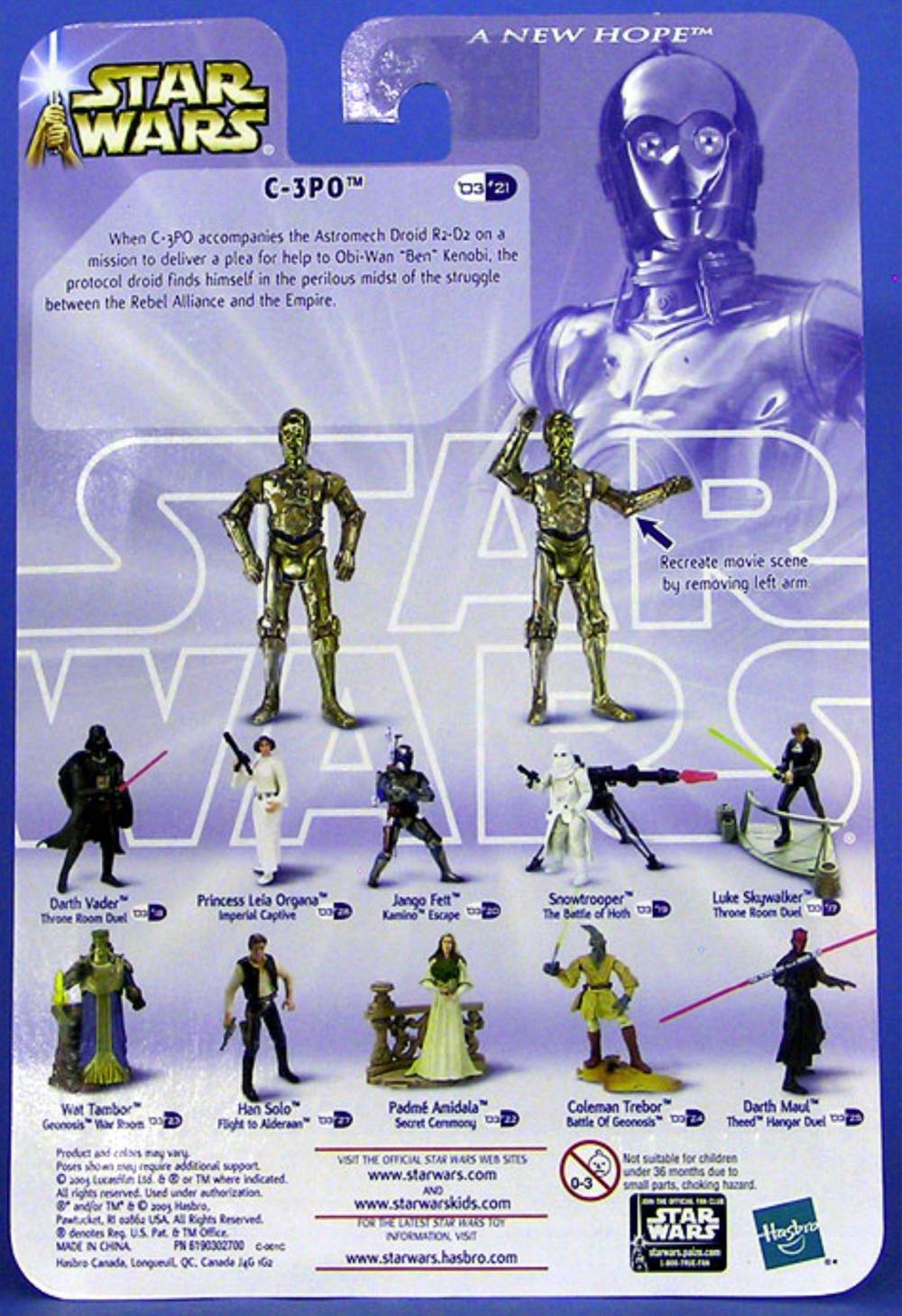 C-3PO (Tatooine Ambush) - Star Wars (A New Hope) - Hasbro (Star Wars) action figure collectible [Barcode 076930847053] - Main Image 2