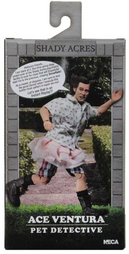 NECA 8” Ace Ventura Pet Detective Shady Acres Action Figure with Shih Tzu - Neca (Ace Ventura Pet Detective) action figure collectible [Barcode 634482163504] - Main Image 2