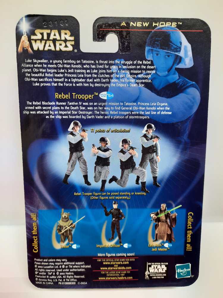 Rebel Trooper (Tantive IV Defender) - Hasbro (Star Wars - Saga 2002) action figure collectible [Barcode 076930849934] - Main Image 2