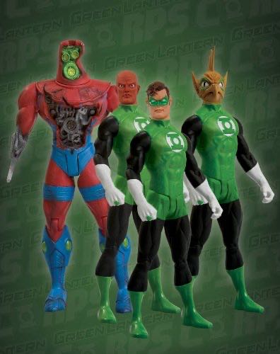 Dc Direct Green Lantern Action Figure 4pack Boxed Set With Comic Book - DC Direct (DC Direct Green Lantern) action figure collectible [Barcode 761941269375] - Main Image 1