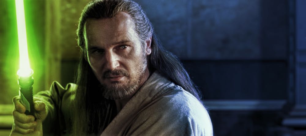 Qui-Gon Jinn (Jedi Master) - Hasbro (2002-2003 Star Wars Saga) action figure collectible [Barcode 076930848012] - Main Image 3