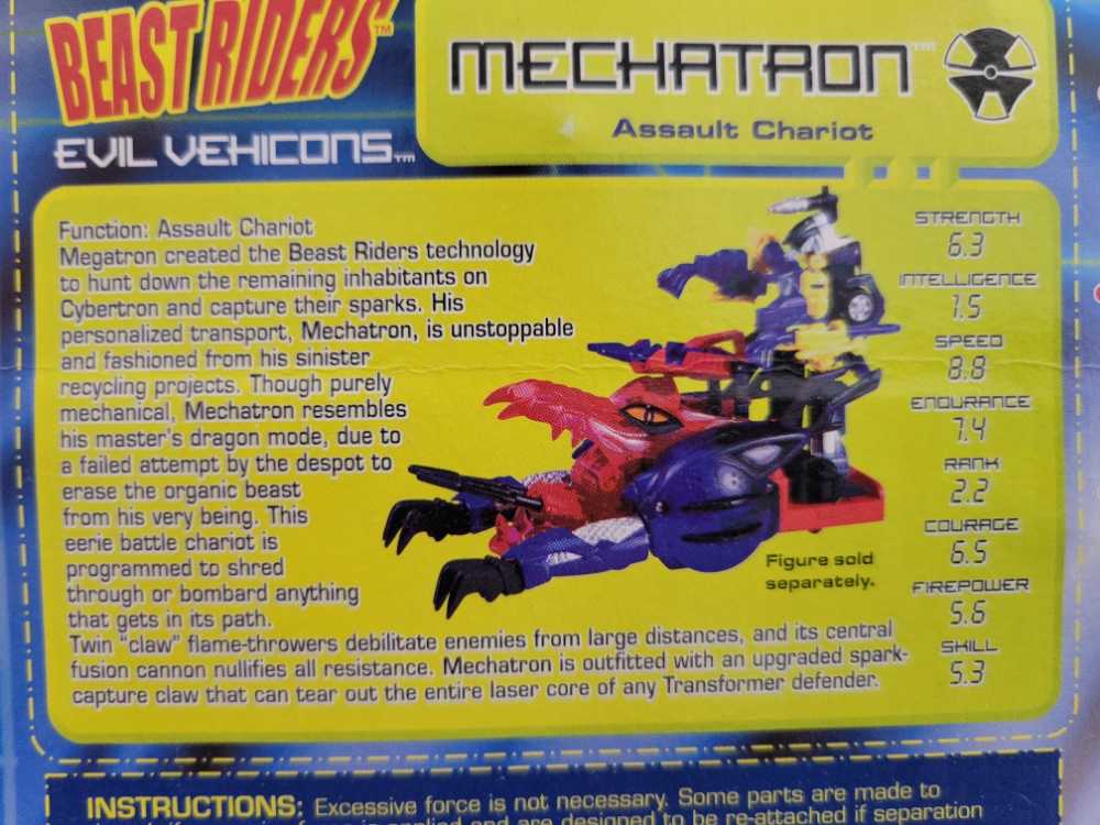 Mechatron (Purple Carded) - Hasbro (Beast Machines) action figure collectible [Barcode 076930265185] - Main Image 3