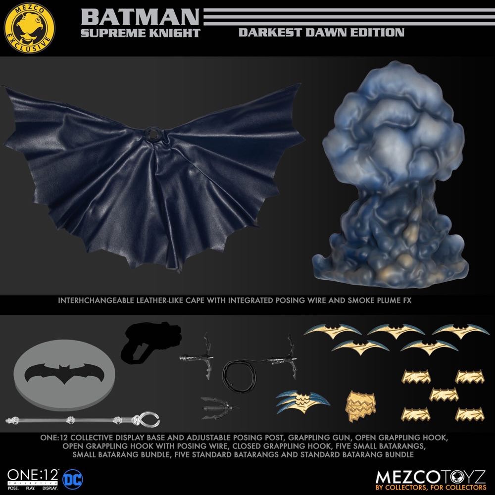 Supreme Knight Darkest Dawn Edition - Mezco Toyz action figure collectible [Barcode 696198774634] - Main Image 2