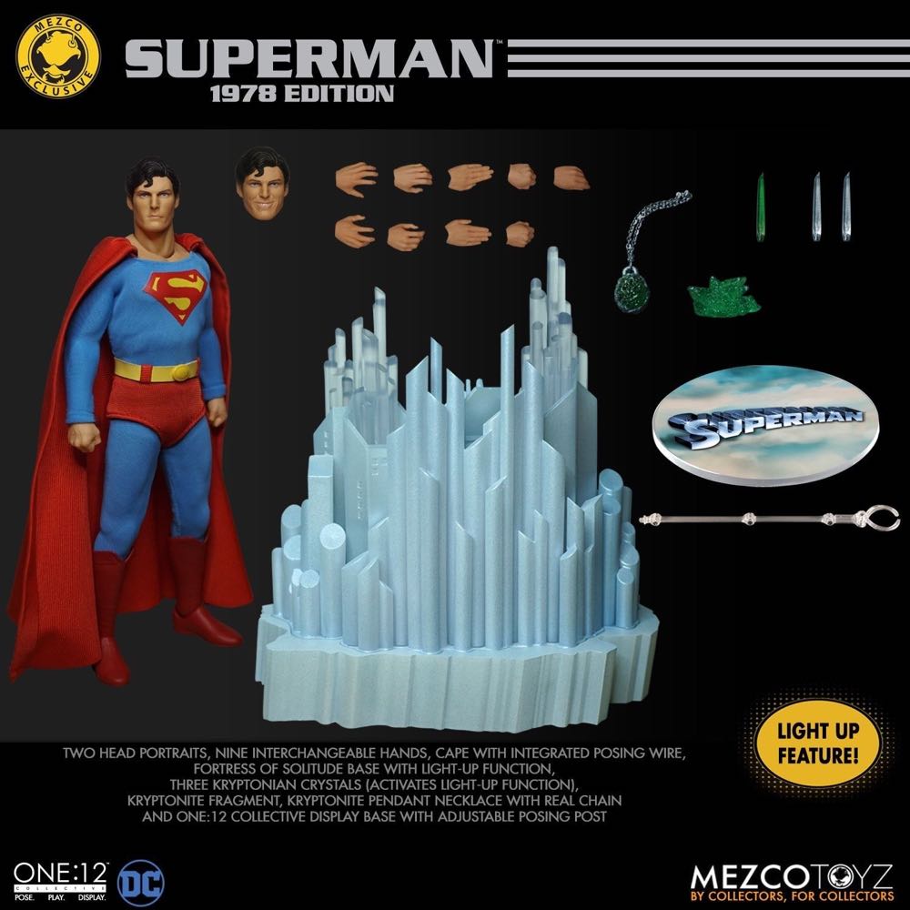 Superman - Mezco Toyz (Superman: The Movie) action figure collectible [Barcode 696198761412] - Main Image 2