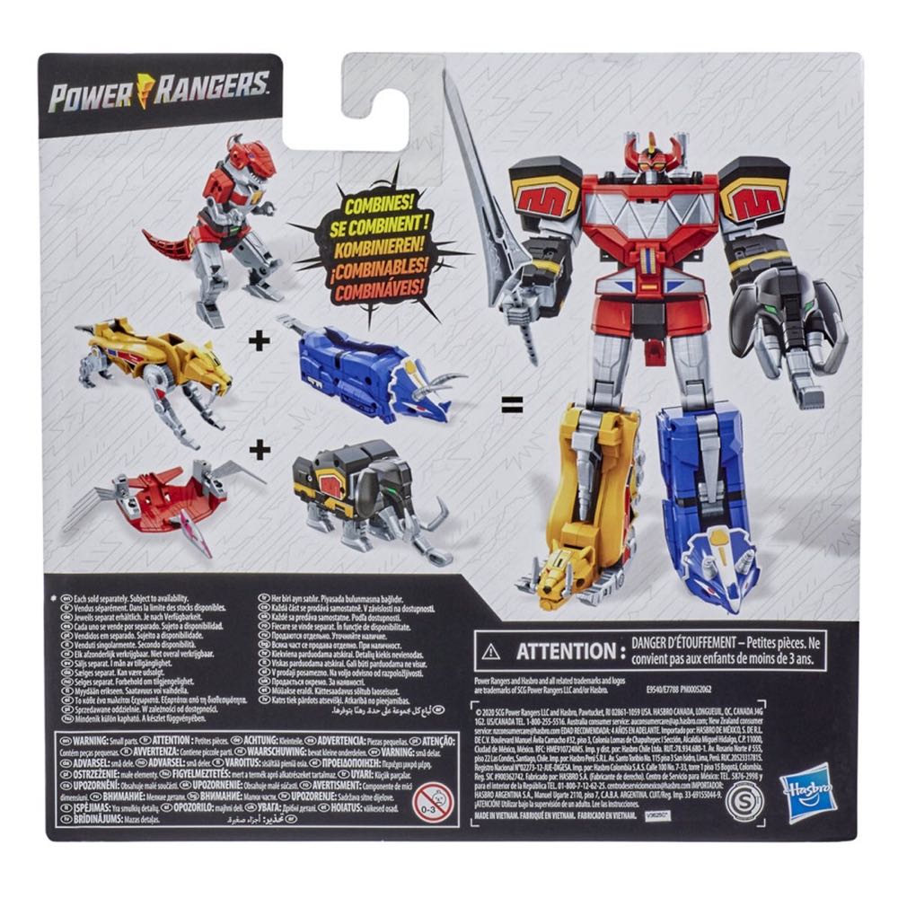 Power Rangers Triceratops Dinozord And Sabertooth Tiger Dinozord - Hasbro (Mighty Morphin Power Rangers) action figure collectible [Barcode 5010993741304] - Main Image 2