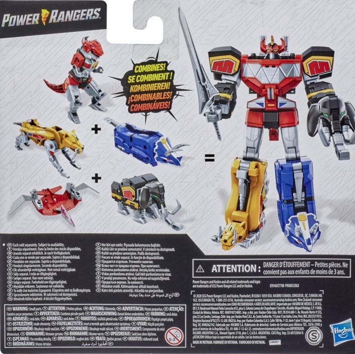 Power Rangers Mastodon Dinozord And Pterodactyl Dinozord - Hasbro (Mighty Morphin Power Rangers) action figure collectible [Barcode 5010993741311] - Main Image 2