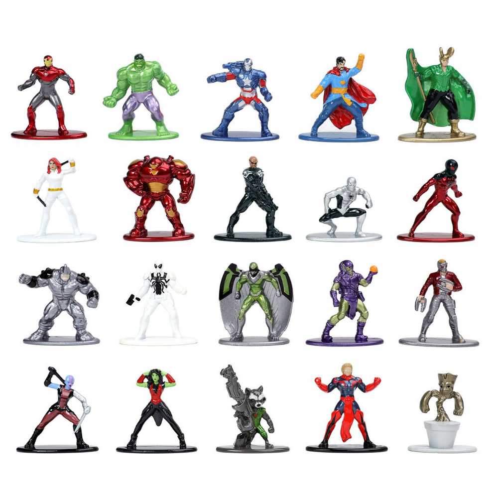 Jada Toys Marvel 1.65”” Die-cast Metal Collectible Figures 20-pack Wave 5 Toys For Kids And Adults 32417  action figure collectible [Barcode 801310324172] - Main Image 2