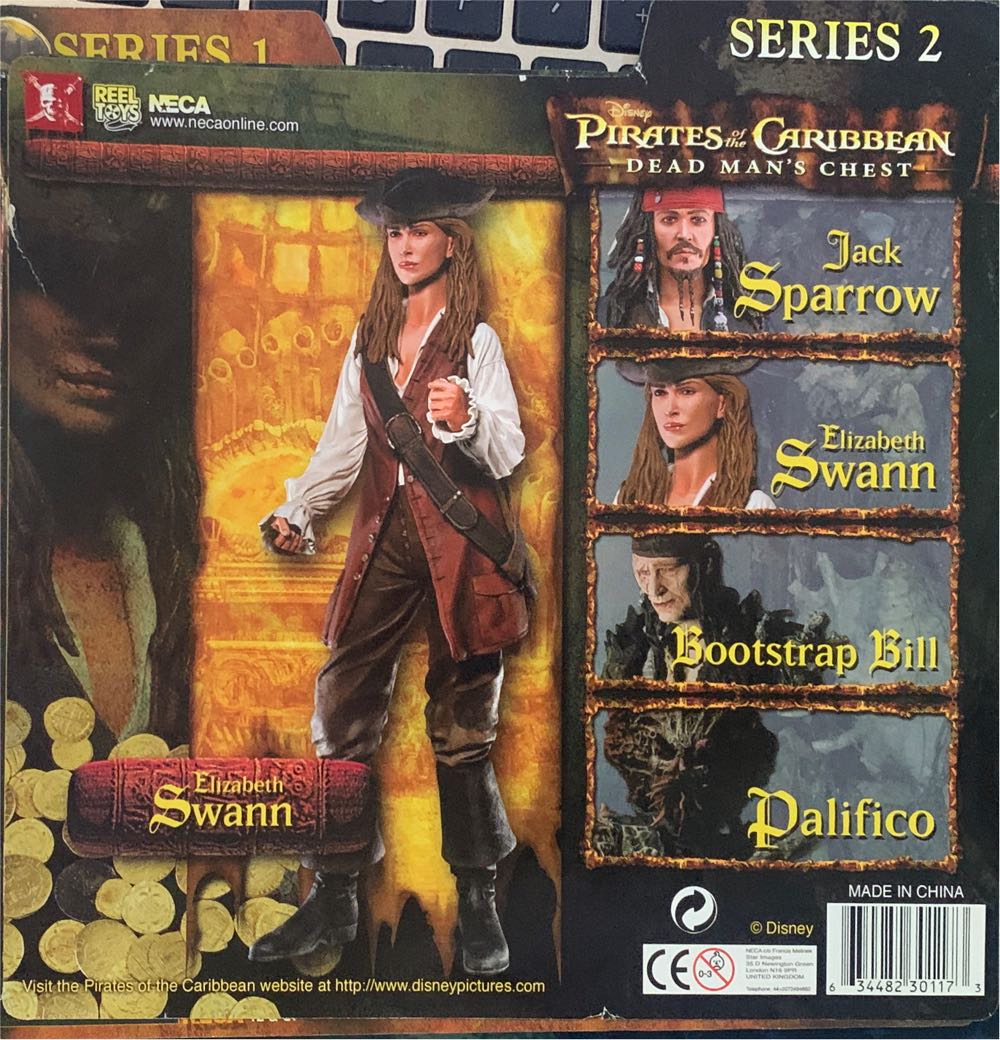 Neca Pirates Of The Caribbean Dead Man’s Chest Series 2 Action Figure Elizabeth Swann - Neca (Pirates Of The Caribbean Dead Mans Chest) action figure collectible [Barcode 634482301173] - Main Image 4