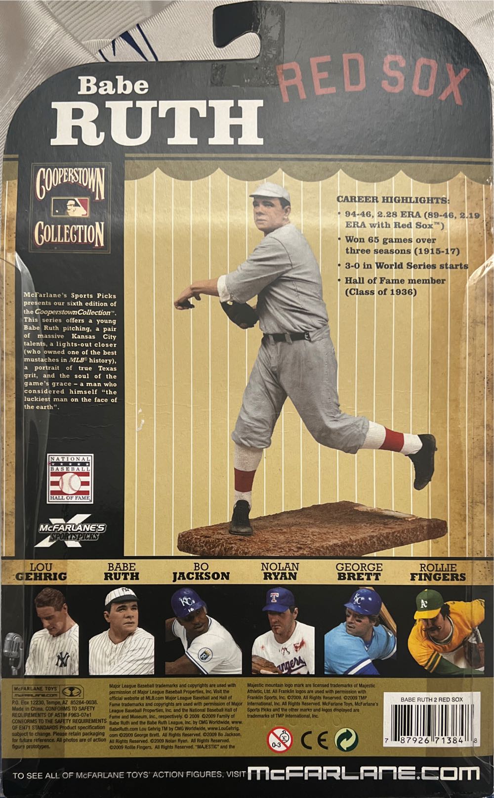 McFarlane MLB Boston Red Sox Babe Ruth  action figure collectible [Barcode 787926713848] - Main Image 3