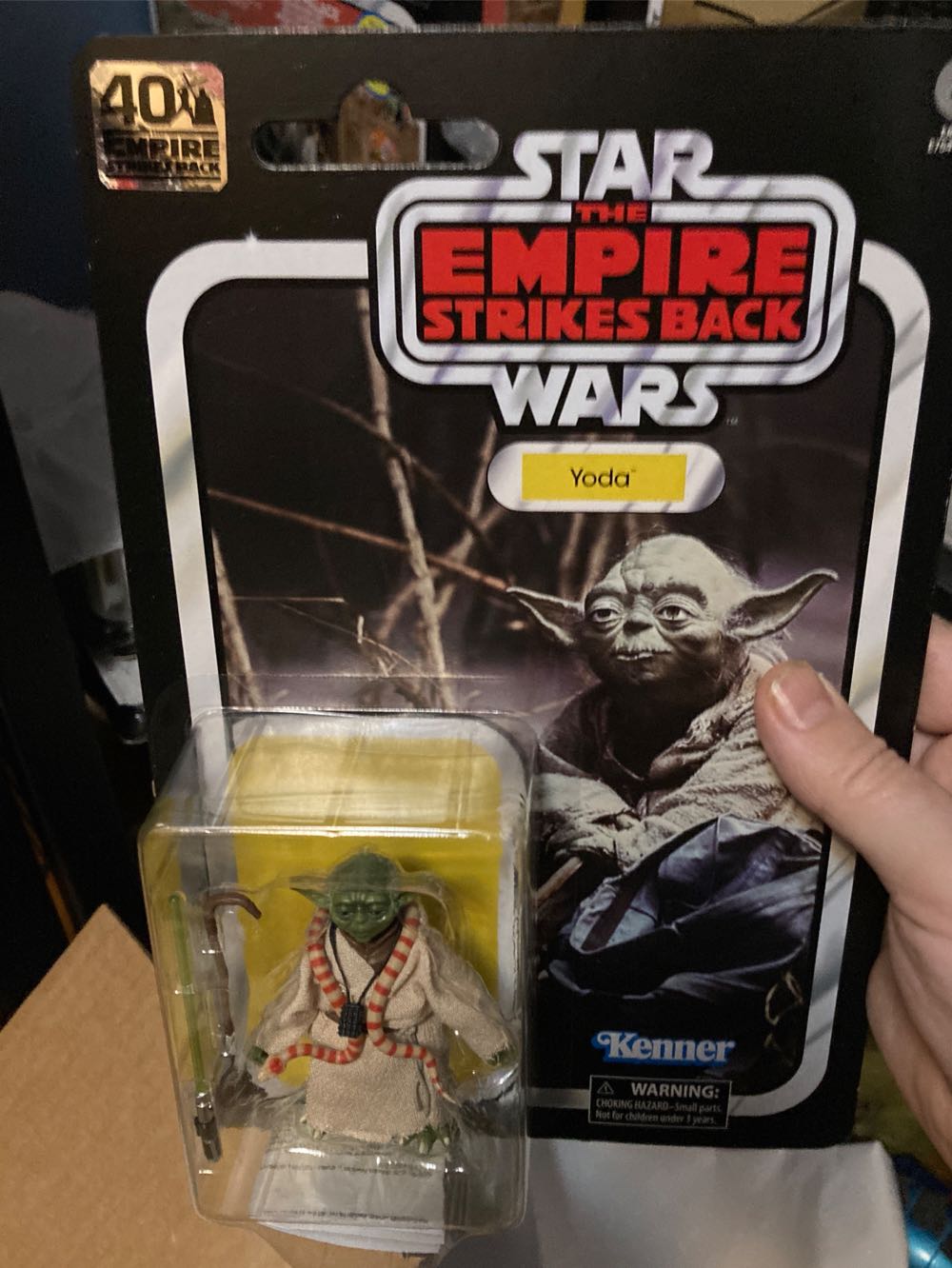Star Wars 40th Anniversary Black Series Yoda (Empire Strikes Back) - Kenner/Hasbro/Disney (Empire Strikes Back 40th Anniversary) action figure collectible [Barcode 5010993660568] - Main Image 4