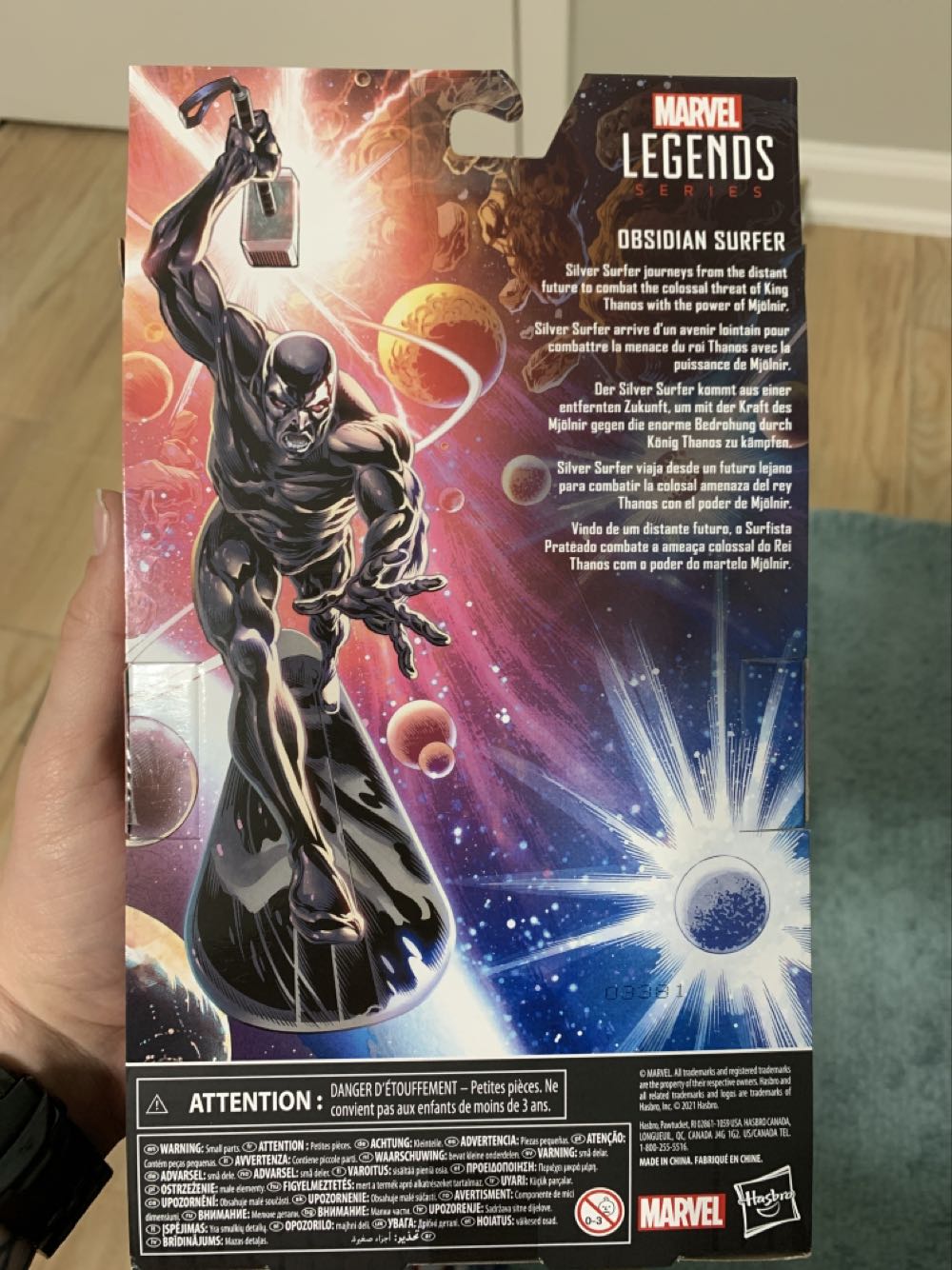 Marvel Legends Obsidian Surfer - Hasbro (Marvel Legends) action figure collectible [Barcode 5010993800858] - Main Image 2
