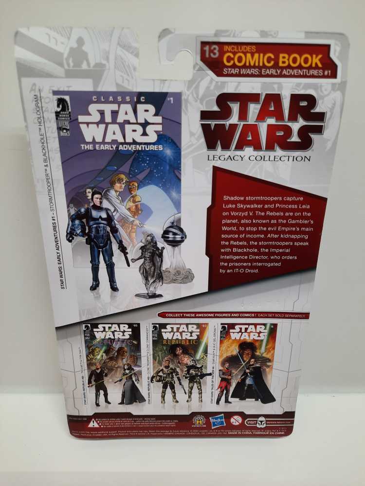 Comic 2-Pack - Stormtrooper & Blackhole Hologram - Hasbro (Star Wars: Expanded Universe) action figure collectible [Barcode 653569403357] - Main Image 2