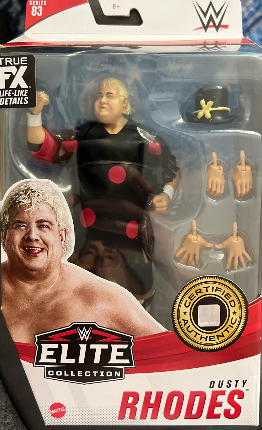 Dusty Rhodes - Mattel (WWE Elite Series 83) action figure collectible [Barcode 887961921892] - Main Image 3