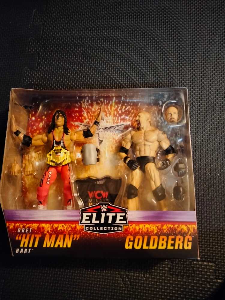 Bret Hart Vs Goldberg (Elite) - Mattel Wwe (WWE Elite Collection) action figure collectible [Barcode 887961839401] - Main Image 2