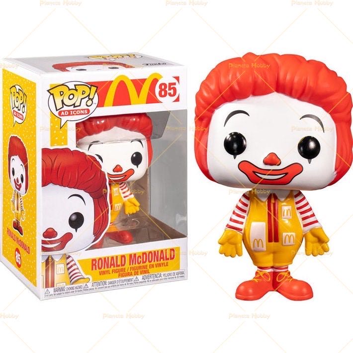 McDonald’s Pop Vinyl Ronald McDonald Pop Vinyl 85 - Funko Pop! action figure collectible [Barcode 889698457224] - Main Image 2