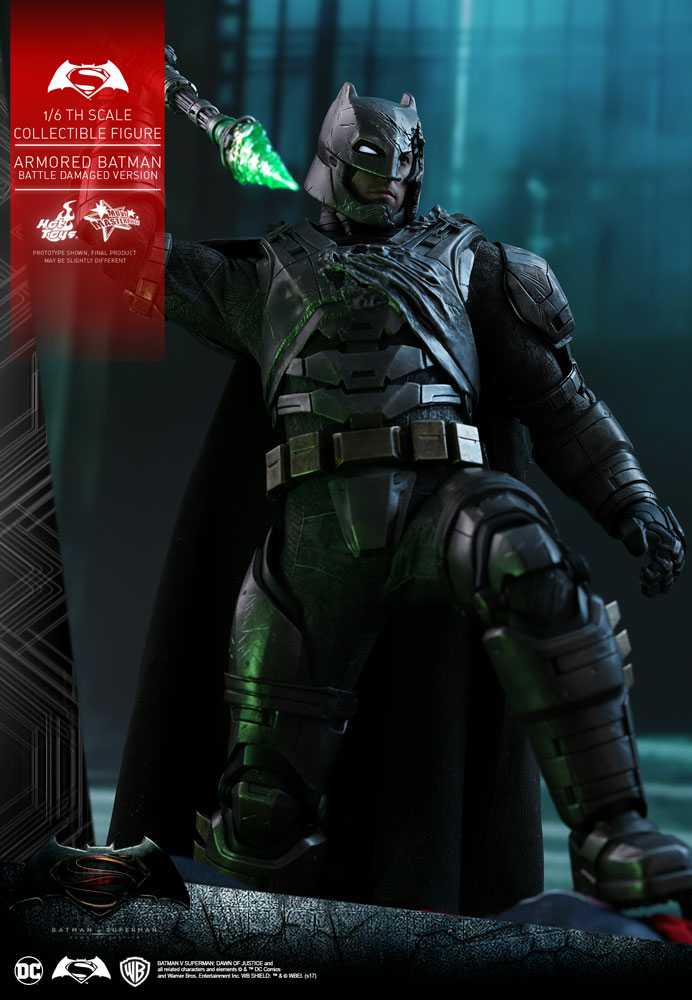 Batman, Armored, Batman vs Superman: Dawn of Justice (Battle-damaged Version) (1:6) - Hot Toys (Batman vs Superman: Dawn of Justice (2017)) action figure collectible - Main Image 2