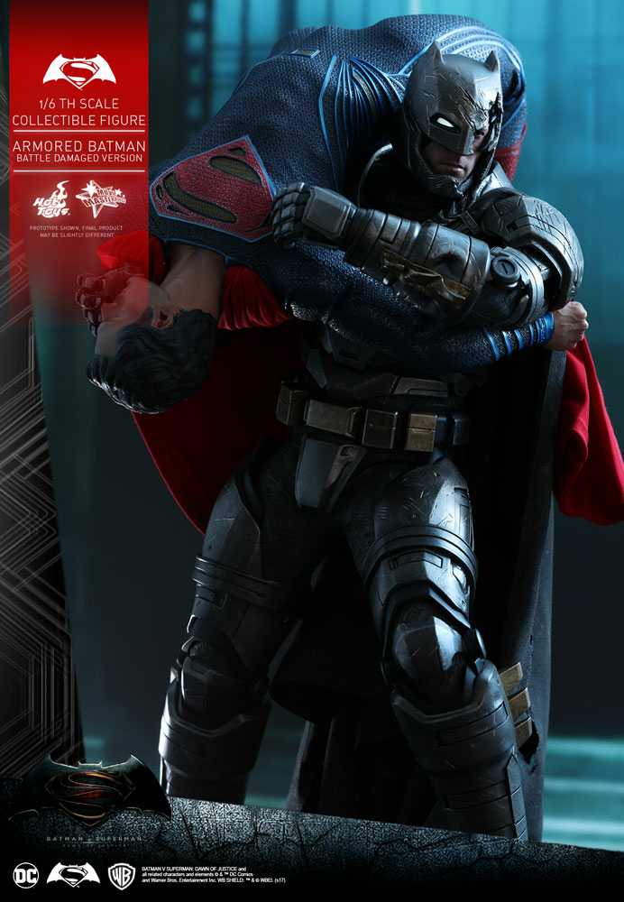 Batman, Armored, Batman vs Superman: Dawn of Justice (Battle-damaged Version) (1:6) - Hot Toys (Batman vs Superman: Dawn of Justice (2017)) action figure collectible - Main Image 4