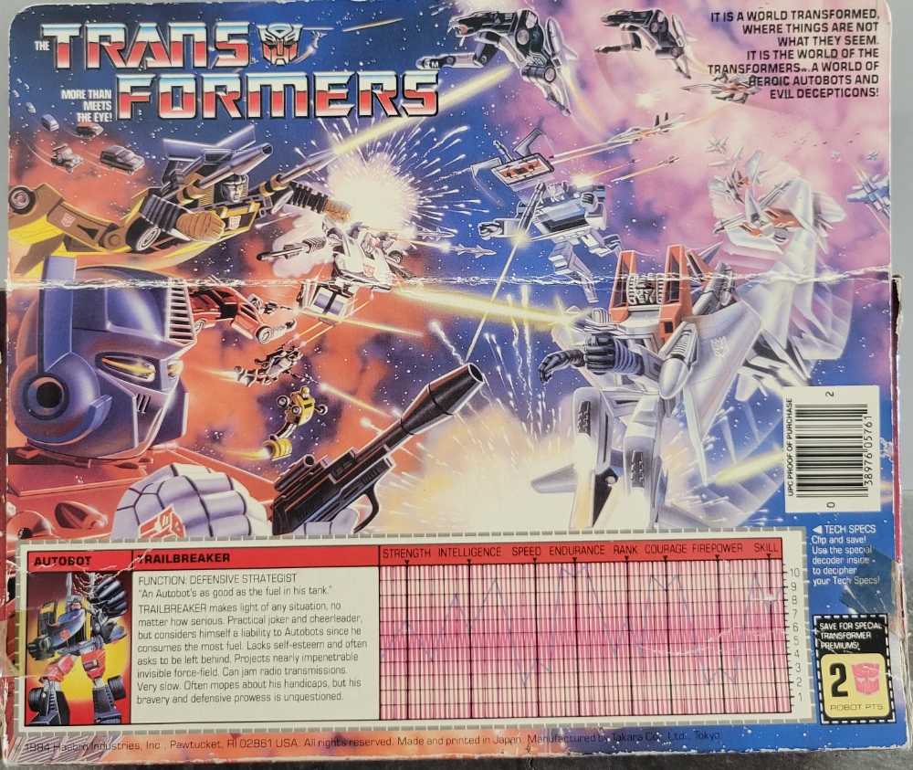 Trailbreaker 1984 Cars Boxed - Hasbro (1984) action figure collectible - Main Image 2