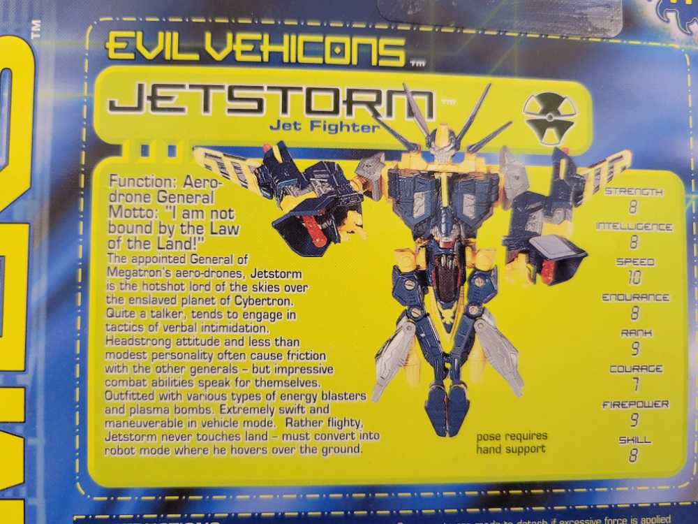 Transformers Beast Machines Jetstorm - Hasbro (Transformers: Beast Machines) action figure collectible [Barcode 076930804698] - Main Image 3