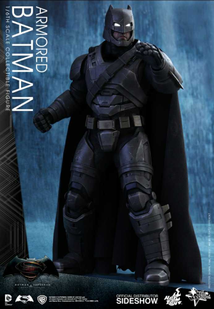 Batman, Armored, Batman vs Superman: Dawn of Justice (MMS349) - Hot Toys (Batman vs Superman: Dawn of Justice (2017)) action figure collectible - Main Image 1