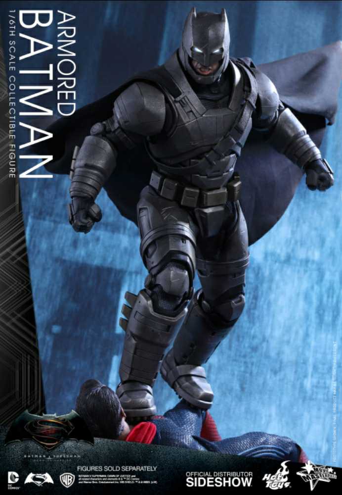 Batman, Armored, Batman vs Superman: Dawn of Justice (MMS349) - Hot Toys (Batman vs Superman: Dawn of Justice (2017)) action figure collectible - Main Image 3
