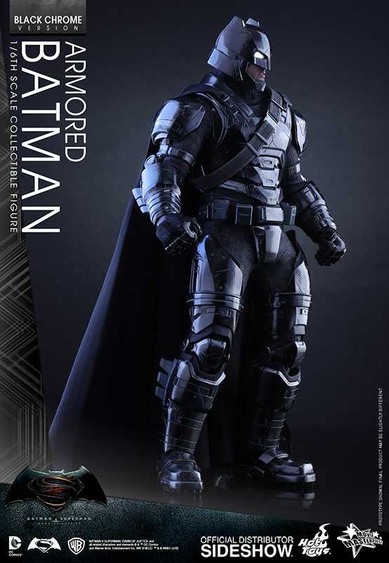 Batman, Armored (Chrome Version), Batman vs Superman: Dawn of Justice (1:6) - Hot Toys (Batman vs Superman: Dawn of Justice (2017)) action figure collectible - Main Image 2