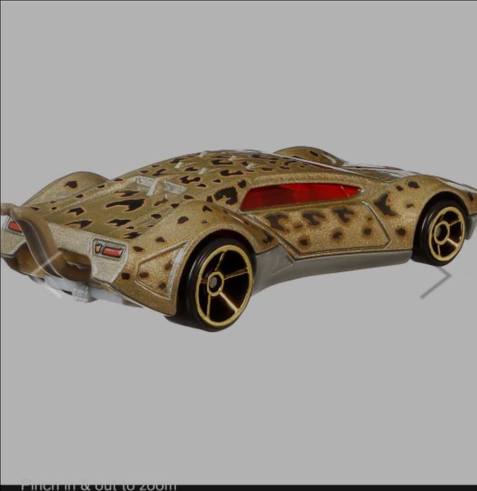 CHEETAH Car - Hot Wheels (Mattel) (Character Cars) action figure collectible [Barcode 887961709780] - Main Image 4