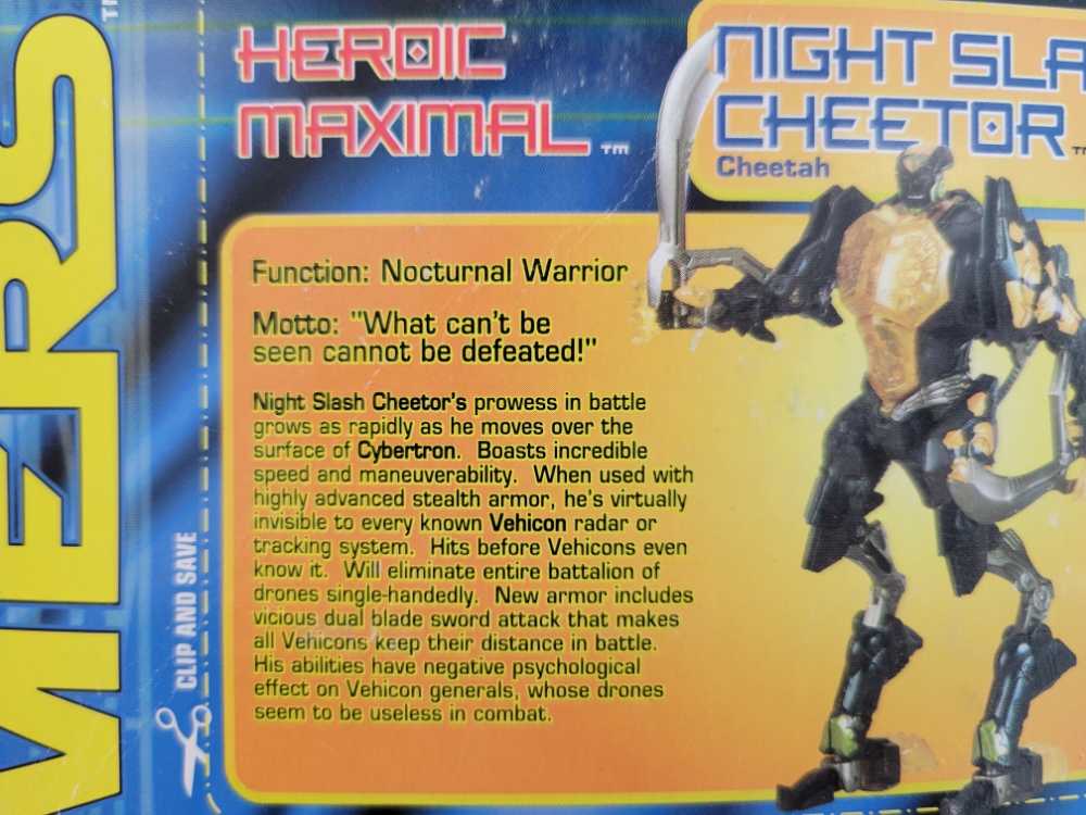 Transformers Beast Machine: Cheetor - Hasbro (Battle for the Sparks) action figure collectible [Barcode 076930805282] - Main Image 4