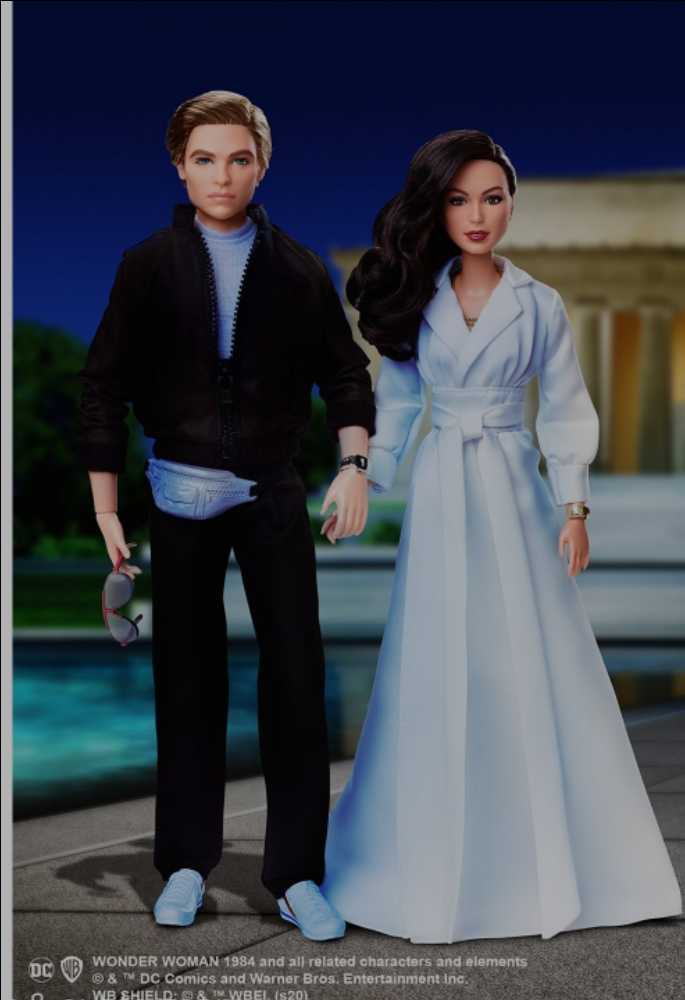 Wonder Woman 1984 Movie Barbie Signature Series DC Fiana Prince & Steve Trevor Dolls WW84 - DC Mattel (Wonder Woman 1984) action figure collectible [Barcode 887961812435] - Main Image 4