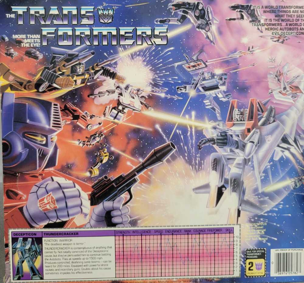 Thundercracker - Hasbro (Transformers - Generation 1) action figure collectible [Barcode 038976057827] - Main Image 2