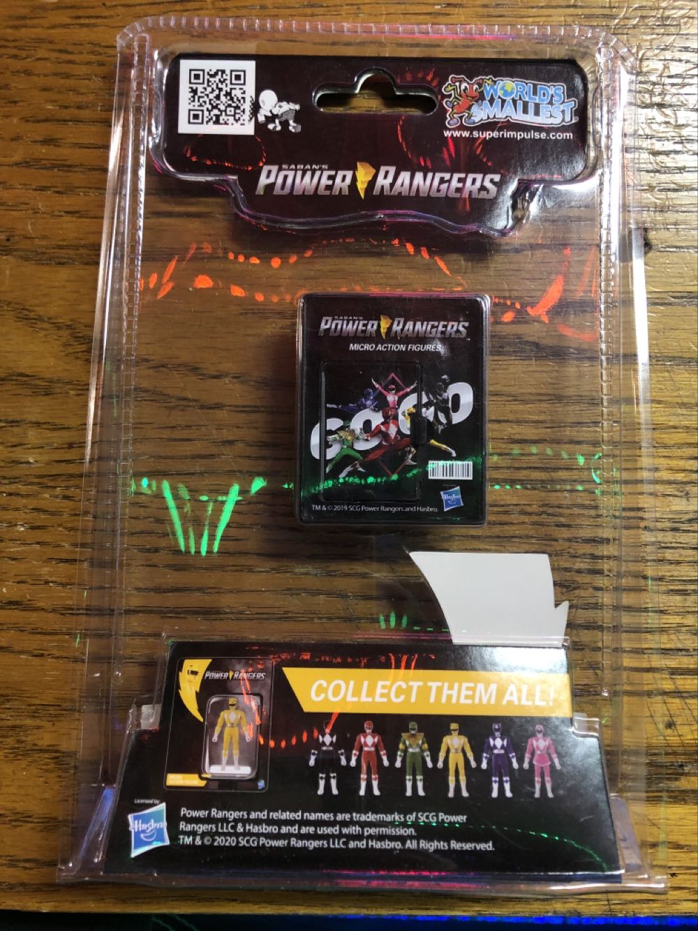 Worlds Smallest Micro Action Figure Black Ranger  (Mighty Morphin Power Rangers) action figure collectible [Barcode 810010990389] - Main Image 2