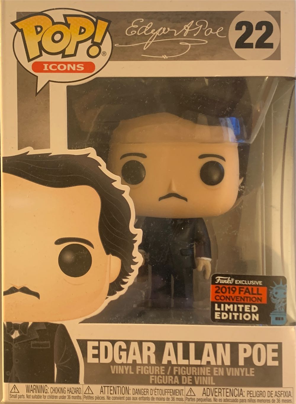 Edgar Allan Poe 22 - Funko (Funko Pop! Icons) action figure collectible [Barcode 889698434225] - Main Image 2
